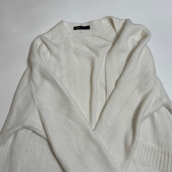 maje white duster cardigan long length - Picture 1 of 4